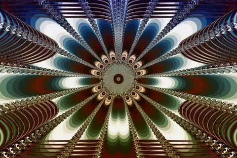 Fractal image: fancy pattern. Illustration of a beautiful colored drawing ... Foto stock