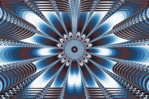 Fractal image: fancy pattern. Illustration of a beautiful colored drawing ... Foto stock