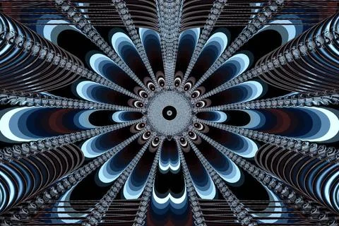 Fractal image: fancy pattern. Illustration of a beautiful colored drawing ... Foto stock