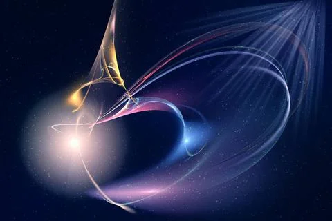 Fractal image: fancy pattern. Illustration of a beautiful colored drawing ... Stock Photos