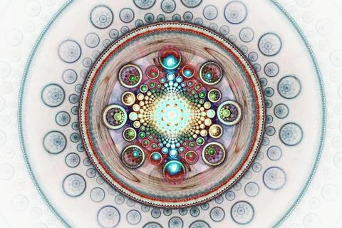 Fractal image with a fancy pattern. Stock Photos