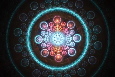 Fractal image with a fancy pattern. Stock-Fotos