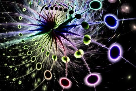 Fractal image with a fancy pattern. Foto stock