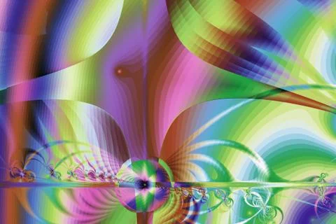 Fractal image: fancy pattern. Stock Photos