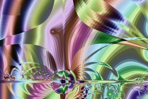 Fractal image: fancy pattern. Foto stock