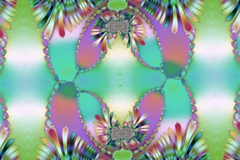 Fractal image: fancy pattern. Stock Photos