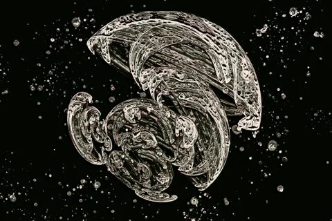 Fractal image: fancy pattern. Stock Photos
