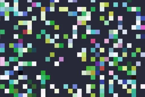 Fractal image with a geometric pattern in the form of squares The image of... Stock Photos