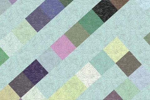 Fractal image with a geometric pattern. The image of the fractal : a geome... Foto stock