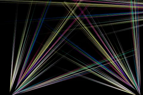 Fractal image: glowing colored stripes and lines. Stock Illustration