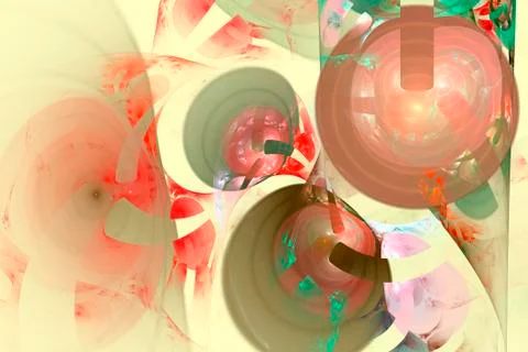 Fractal image: magic balls. Stock Photos