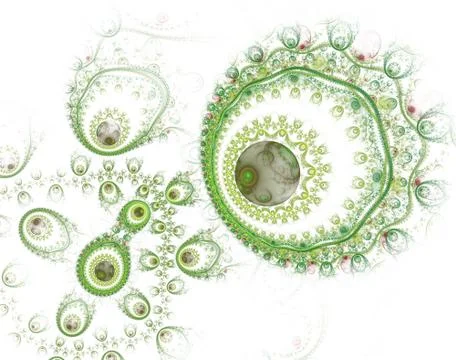 Fractal jewelry - abstract computer generated image. Abstract surreal magic m イラスト素材