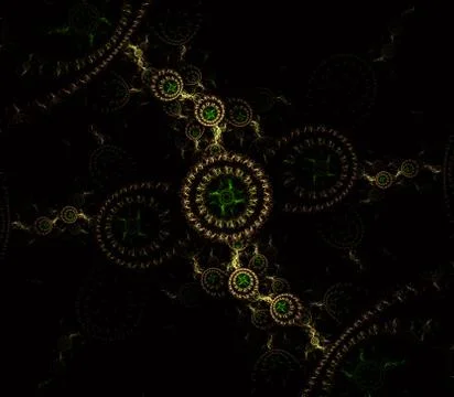 Fractal jewelry - abstract computer generated image. イラスト素材