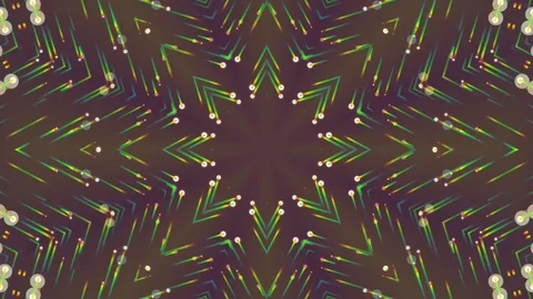 Fractal Kaleidoscopic Background. Loop Video stock 73788897