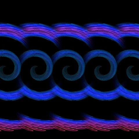 Fractal lattice on a black background Stock Footage 69487918