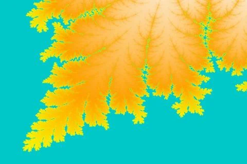 Fractal leaf Illustrazione stock