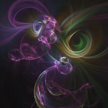 Fractal Light Form Design Stock-Illustration