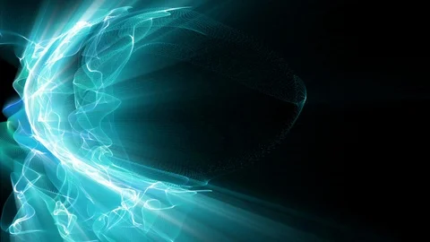Fractal Light Forms Ripple and Shine Stock Footage 89253189