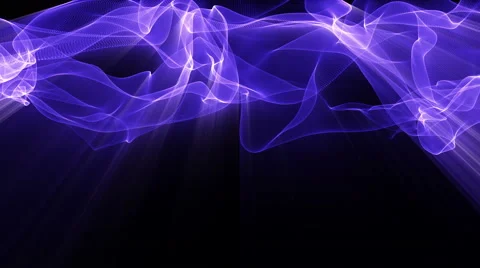 Fractal light waveforms ripple and shine - Light FX2065 HD, 4K Stock Footage 50802170