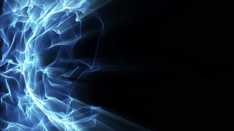 Fractal light waveforms ripple and shine - Light FX2066 HD, 4K Stock Footage 50802607