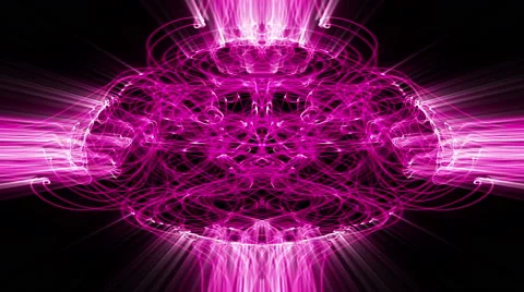 Fractal light waveforms ripple and shine - Light FX2096 HD, 4K Stock Footage 53626820