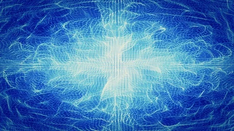 Fractal Light Waveforms Ripple and Shine Stock Footage 88647976