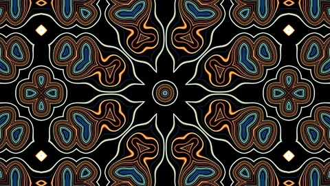 Fractal Lines 5 Stock Footage 103105302