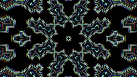 Fractal Lines 6 Stock Footage 103105312
