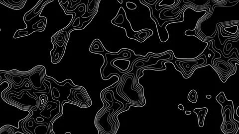 Fractal lines background. Topographic map like abstract backdrop Illustrazione stock