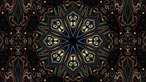 Fractal Lines Waves 1 Stock Footage 103105687