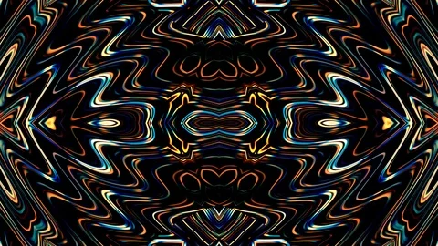 Fractal Lines Waves 3 Stock Footage 103105813