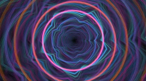 Fractal Loop 8 Concentric Video stock 52423237