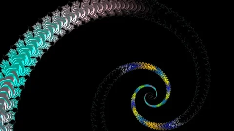 Fractal loop video Stock Footage 116335638