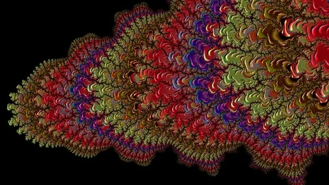 Fractal loop video Stock Footage 116350280