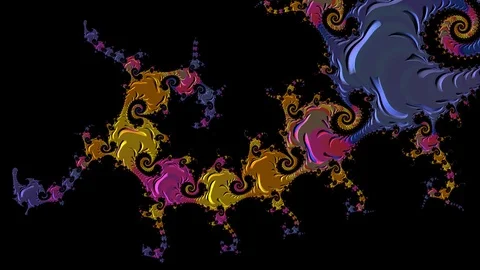 Fractal loop video Stock Footage 116350346