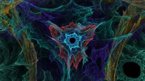 Fractal Mandala String Julia Stock-Footage 220682990