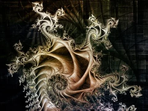 Fractal Motion Abstraction Stock Illustration