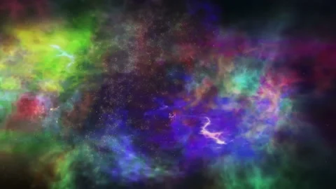 Fractal motion fantasy rainbow Stock Footage 229767910