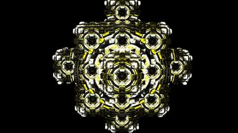 Fractal Multi color bulb Stock Illustration