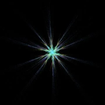 Fractal multibeam epic abstract aggressive virus Stock Illustration