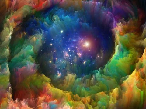 Fractal Nebula Stock Illustration