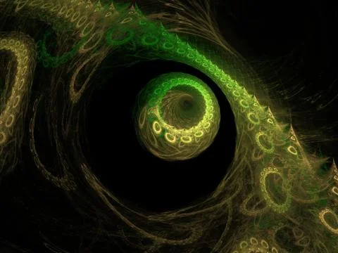 Fractal nest Stock Illustration
