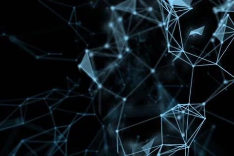 Fractal network lines Stock Illustration