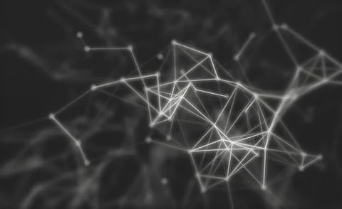 Fractal network lines Stock Illustration