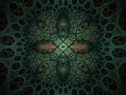 Fractal a never-ending pattern. Abstract Computer generated Fractal design. N Ilustración de archivo