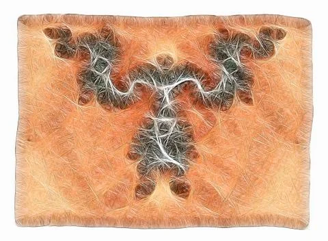 Fractal object Illustrazione stock