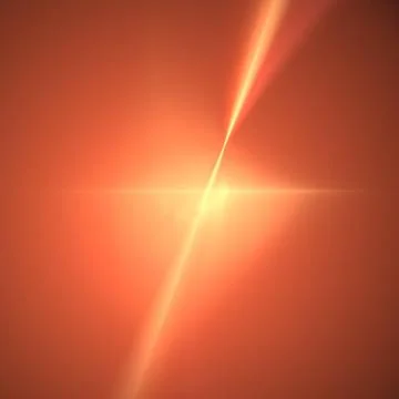 Fractal Orange Star Stock Illustration
