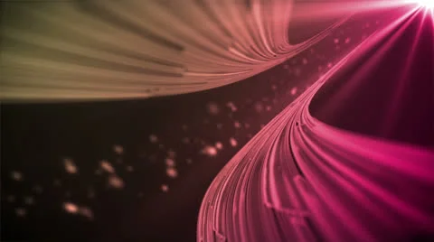 Fractal Orbit Pink Yellow Stock Footage 25890950