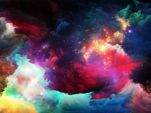 Fractal Paint Texture Illustration