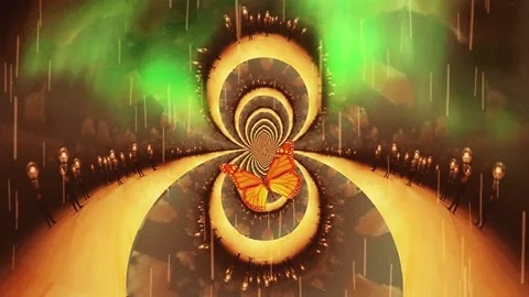 Fractal of parallel dimensions Stock Footage 196487794